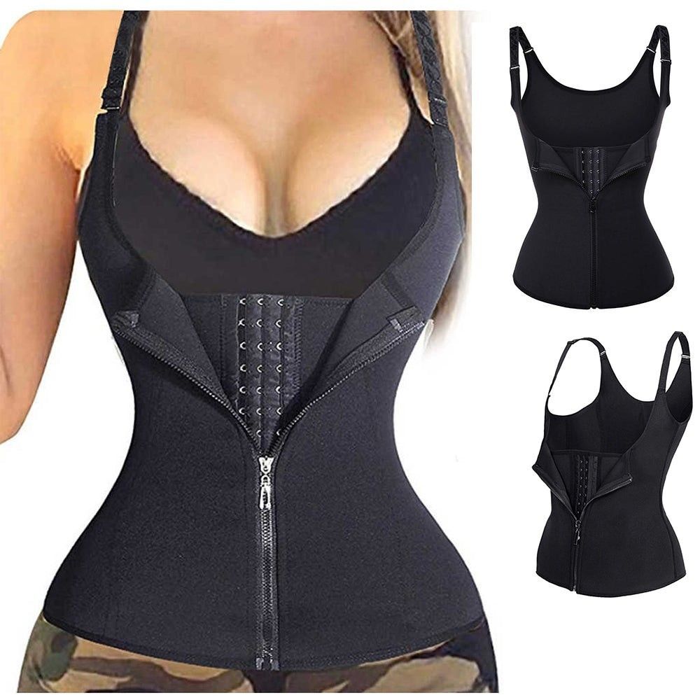Women's Waist Trainer Vest Gym Slimming Long Torso Belt Sauna Sweat Body Shaper